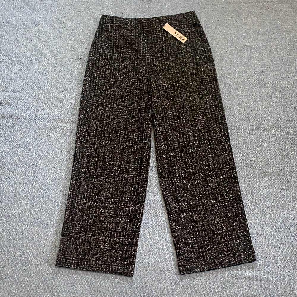 NIC+ZOE Black and White Patterned Pants